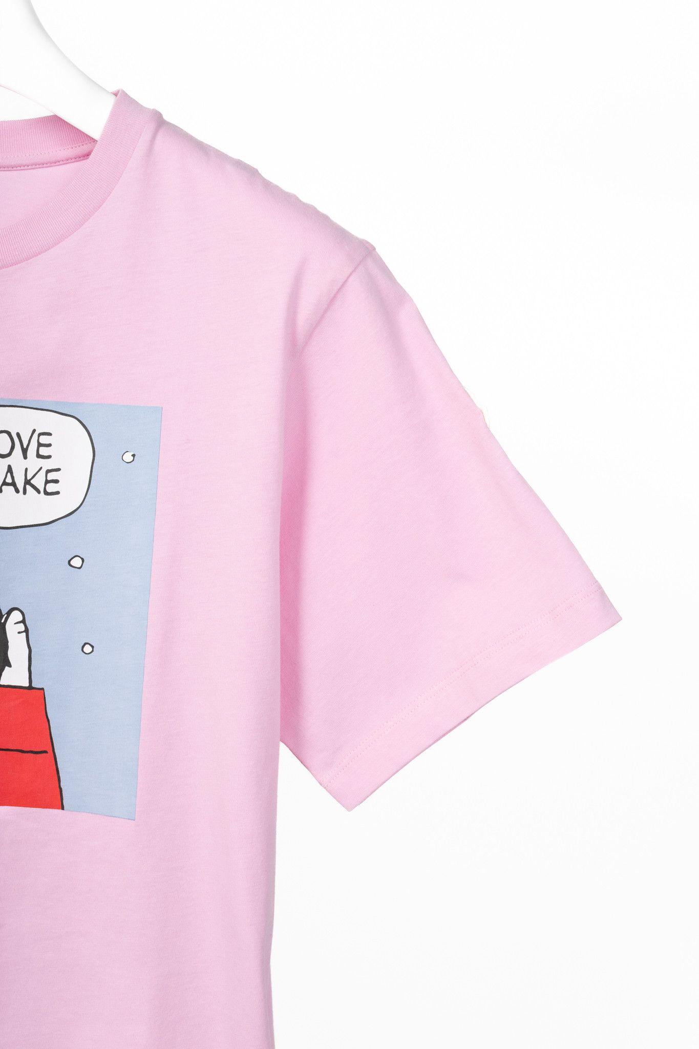 Moncler Moncler Pink Cotton Peanuts-Graphic T-Shirt Size XS / US 0-2 / IT 36-38 - 6 Thumbnail