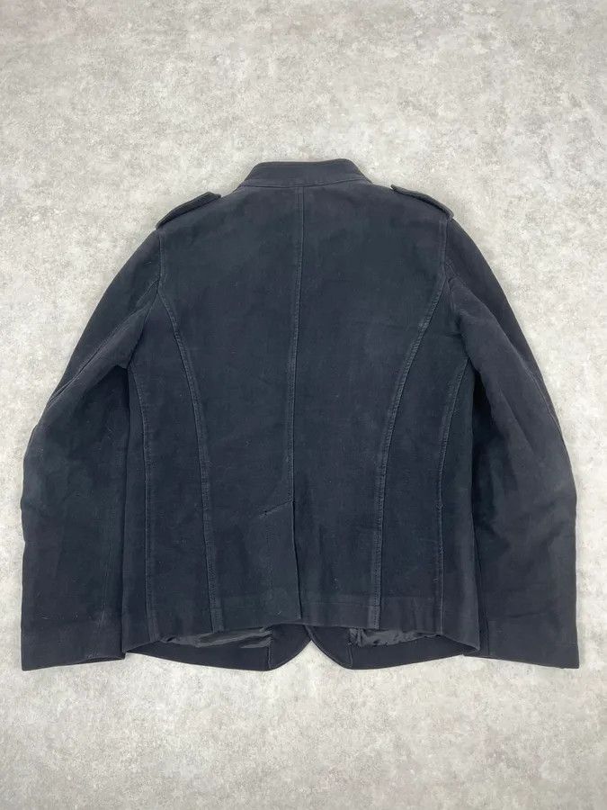 Daniele Alessandrini 2000s Daniele Alessandrini Black Officer Buttoned Jacket Size 42R - 6 Thumbnail