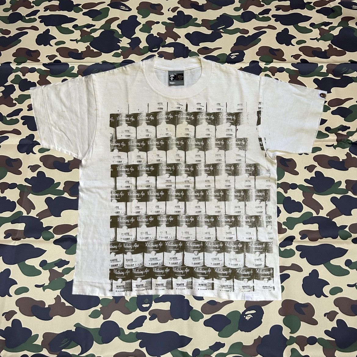 Bape Bape Exclusive Handprint Campbell Condensed Tee Size US M / EU 48-50 / 2 - 1 Thumbnail