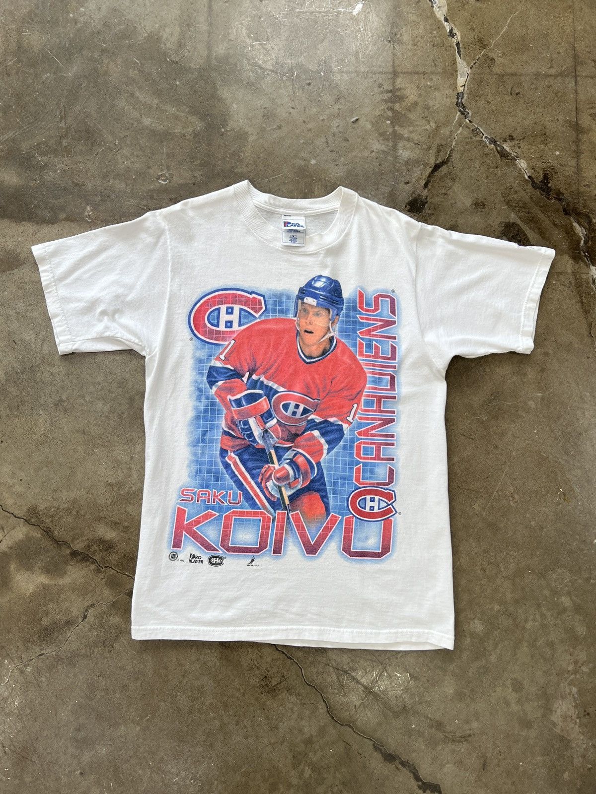 NHL × Vintage Vintage 2000s Saku Koivu Montreal Pro Player Tee Medium Size US M / EU 48-50 / 2 - 2 Thumbnail