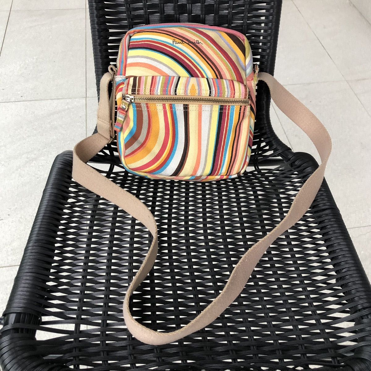 Paul Smith Paul Smith Multicolour-stripe Canvas Shoulder Bag Size ONE SIZE - 11 Thumbnail