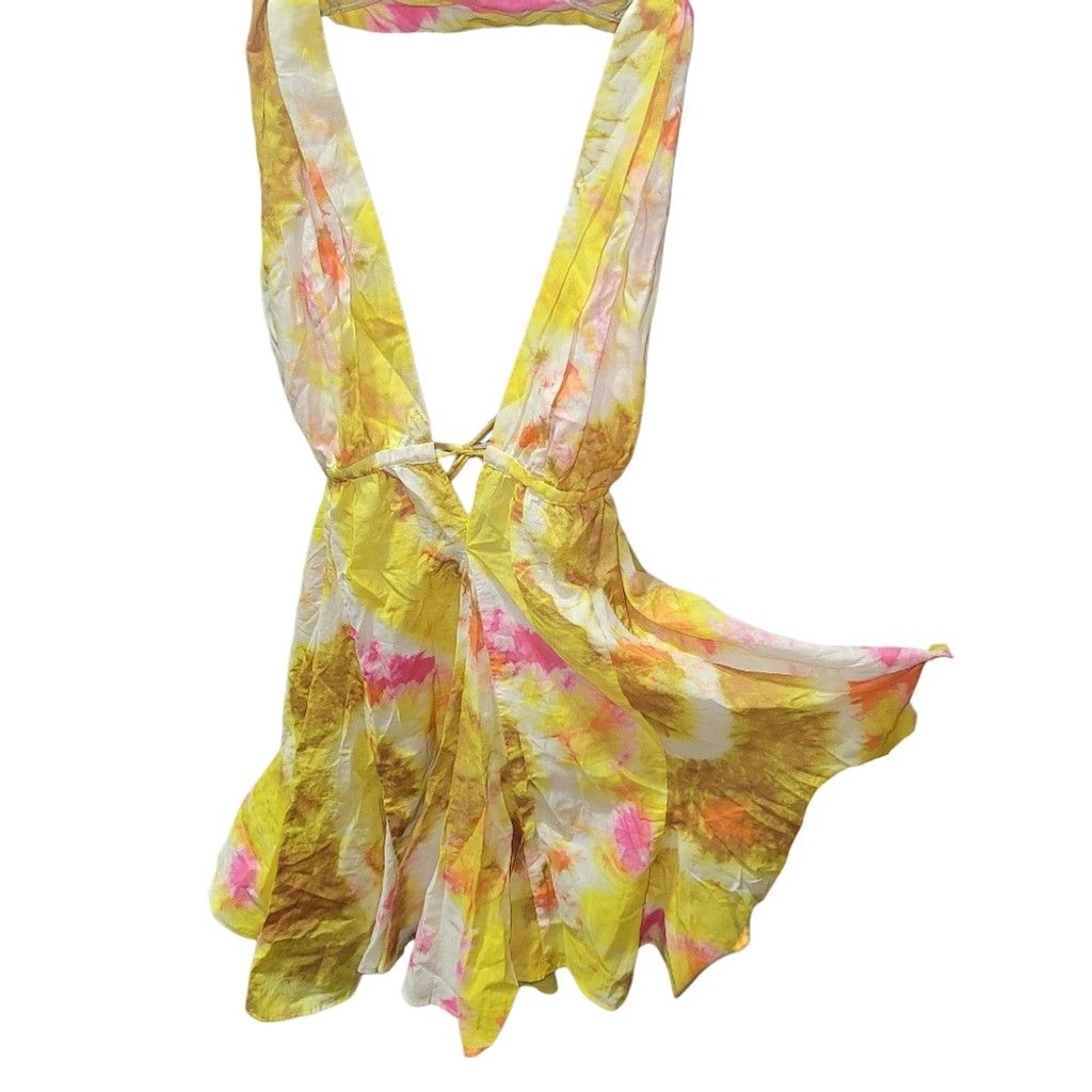 Zara NWT Zara Yellow & Pink Tie Dye Short Dress Size XS / US 0-2 / IT 36-38 - 12 Thumbnail