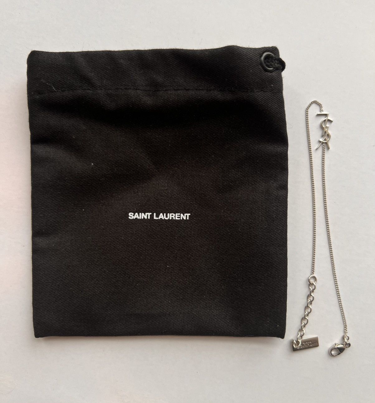 Yves Saint Laurent Saint Laurent Cassandre Charm Bracelet – Palladium YSL logo Size ONE SIZE - 17 Thumbnail