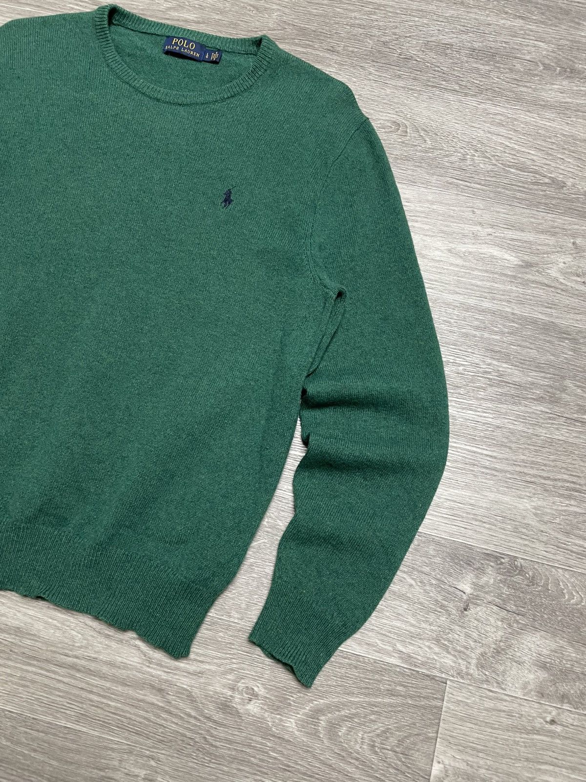 Polo Ralph Lauren Vintage Polo Ralph Lauren Green Wool Sweater Size US L / EU 52-54 / 3 - 5 Thumbnail