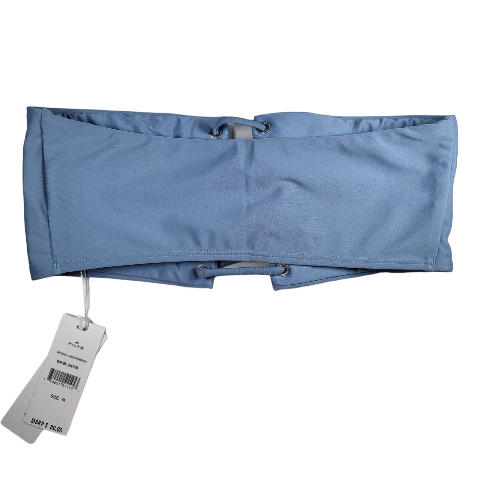 Other NWT PQ SWIM Women's Lace‎-Up Bandeau Bikini Top Sky Blue L Size L / US 10 / IT 46 - 8 Thumbnail
