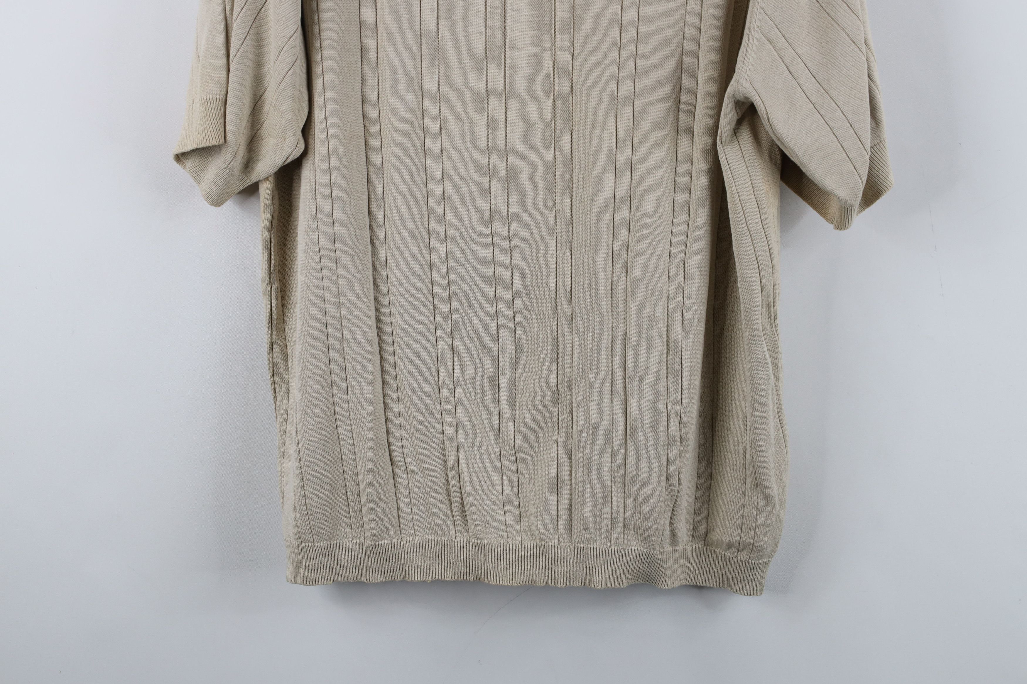 Vintage Vintage 90s Streetwear Silk Blend Knit Short Sleeve Sweater Size US XL / EU 56 / 4 - 11 Thumbnail