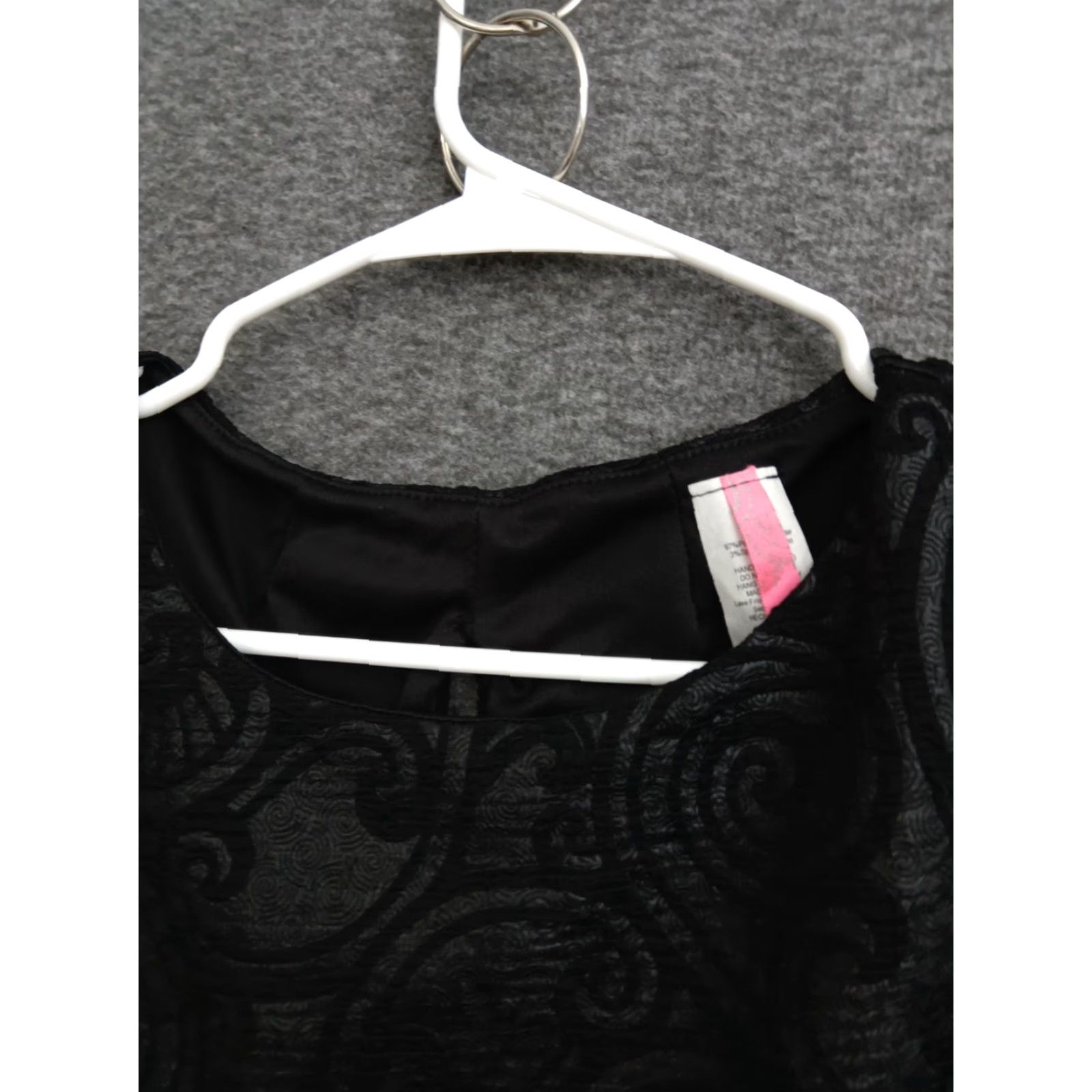 Vintage Codigo Top Womens L Black Paisley Sleeveless Back Tie Formal Crop Size L / US 10 / IT 46 - 2 Thumbnail