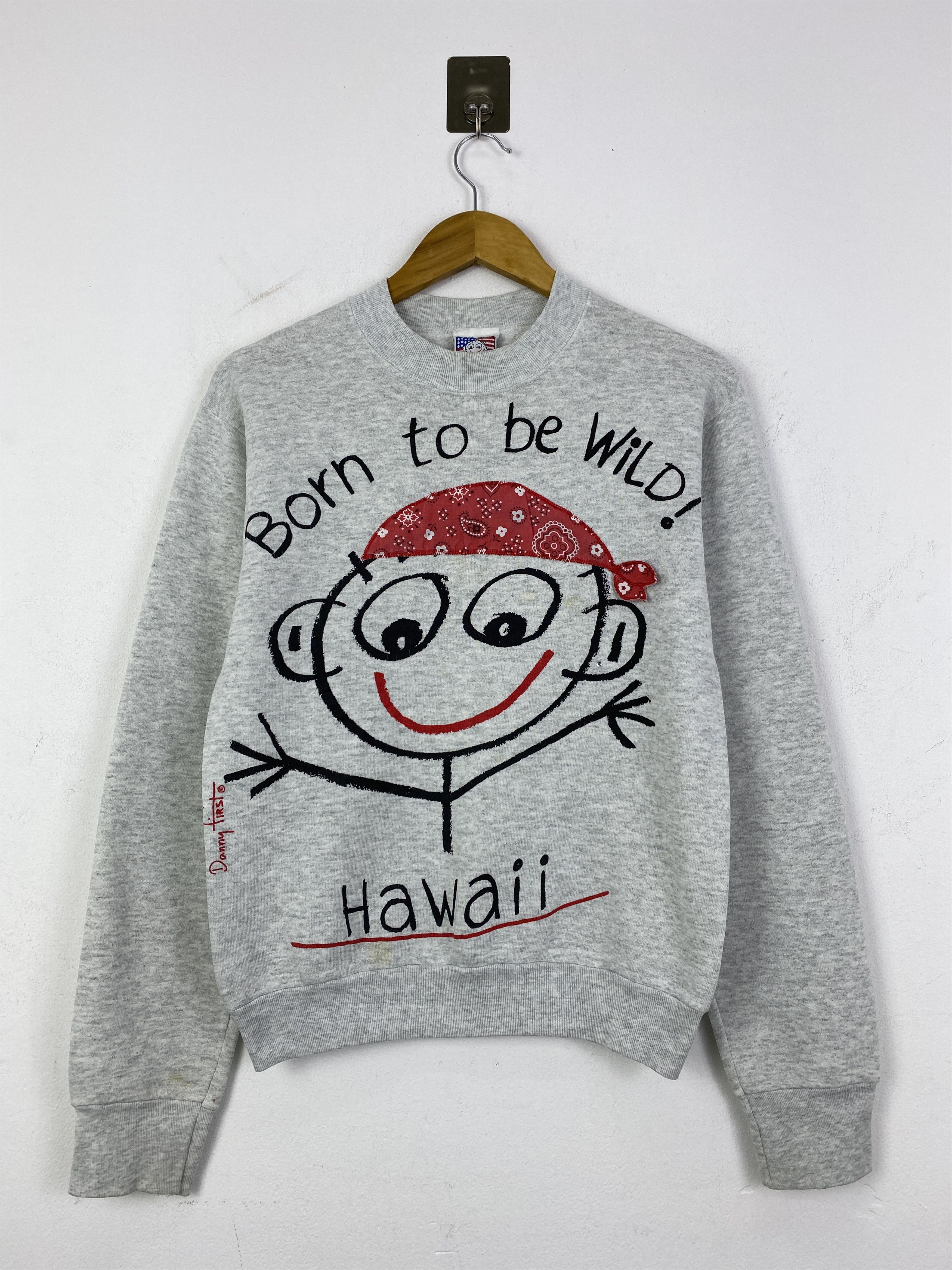 Vintage Vintage 90s Fruit Of The Loom Danny First Sweatshirt SH0182 Size US S / EU 44-46 / 1 - 1 Thumbnail