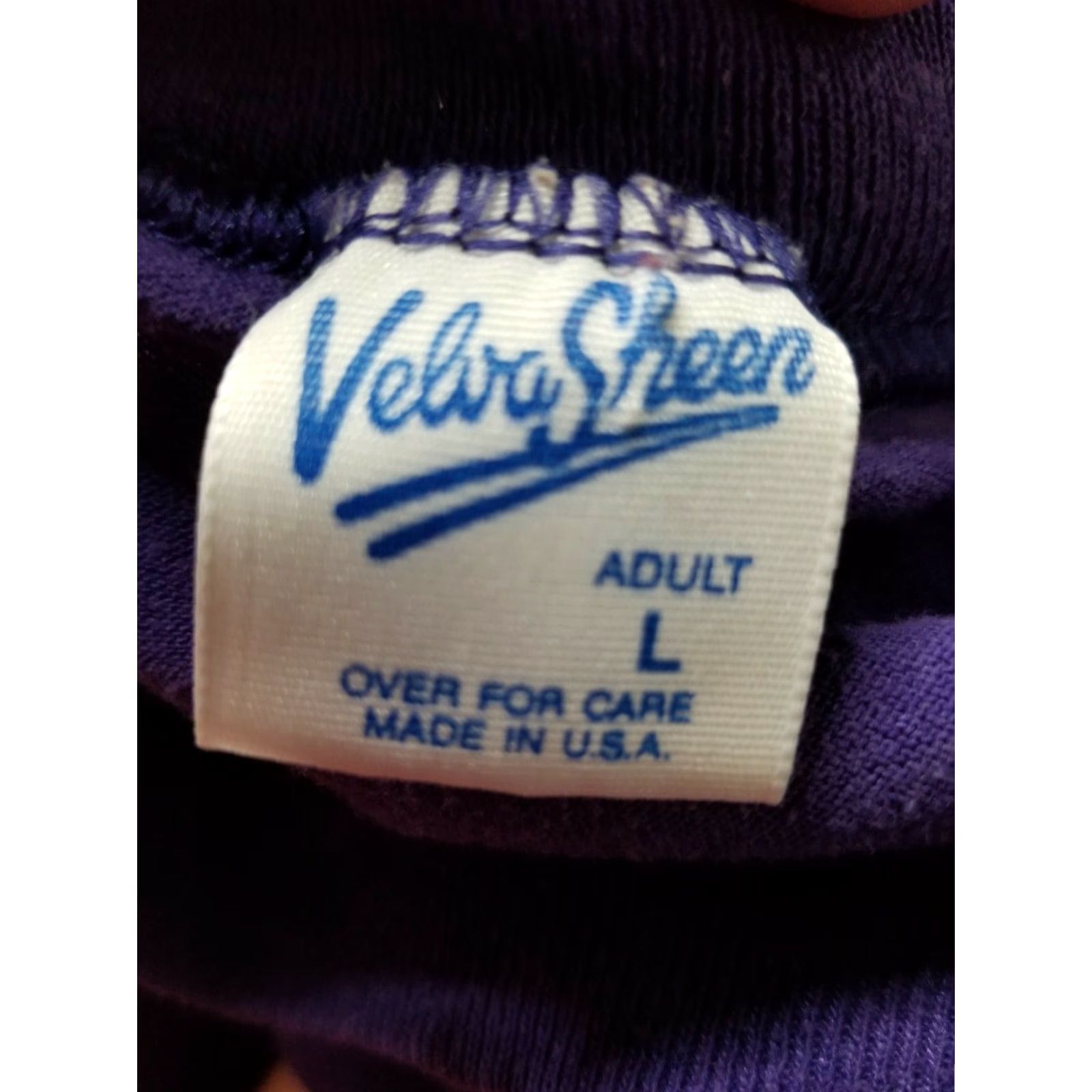 Velva Sheen VINTAGE Velva Sheen Mickey Mouse Neon Purple Disney T-Shirt Mens L Size US L / EU 52-54 / 3 - 4 Thumbnail