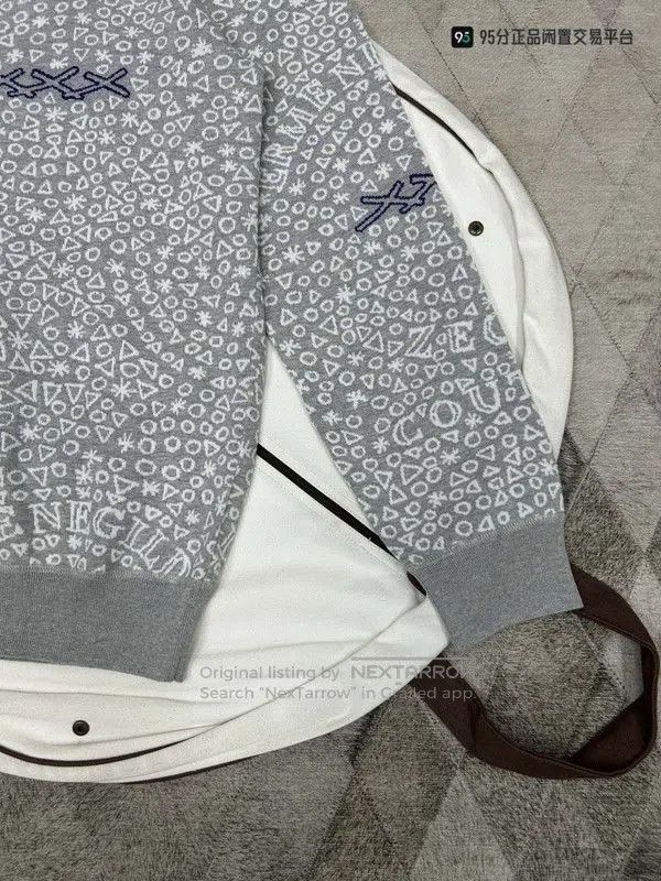 Ermenegildo Zegna Ermenegildo Zegna Men's Gray Knit Sweatshirt. Size US XL / EU 56 / 4 - 1 Thumbnail