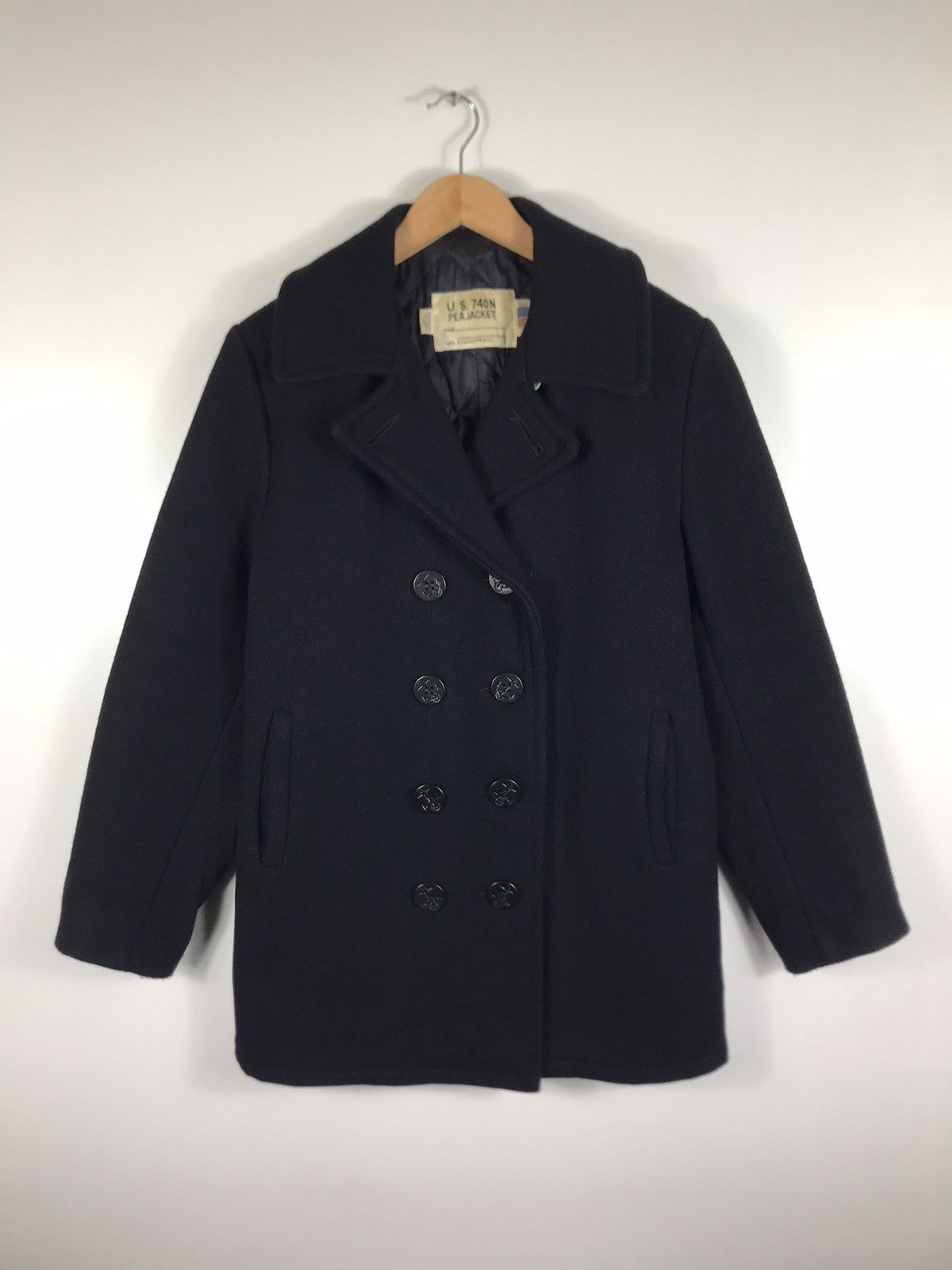 Schott × Vintage ⚡️Vintage Schott U.S 740N Wool Peacoat Jacket Size US M / EU 48-50 / 2 - 1 Thumbnail