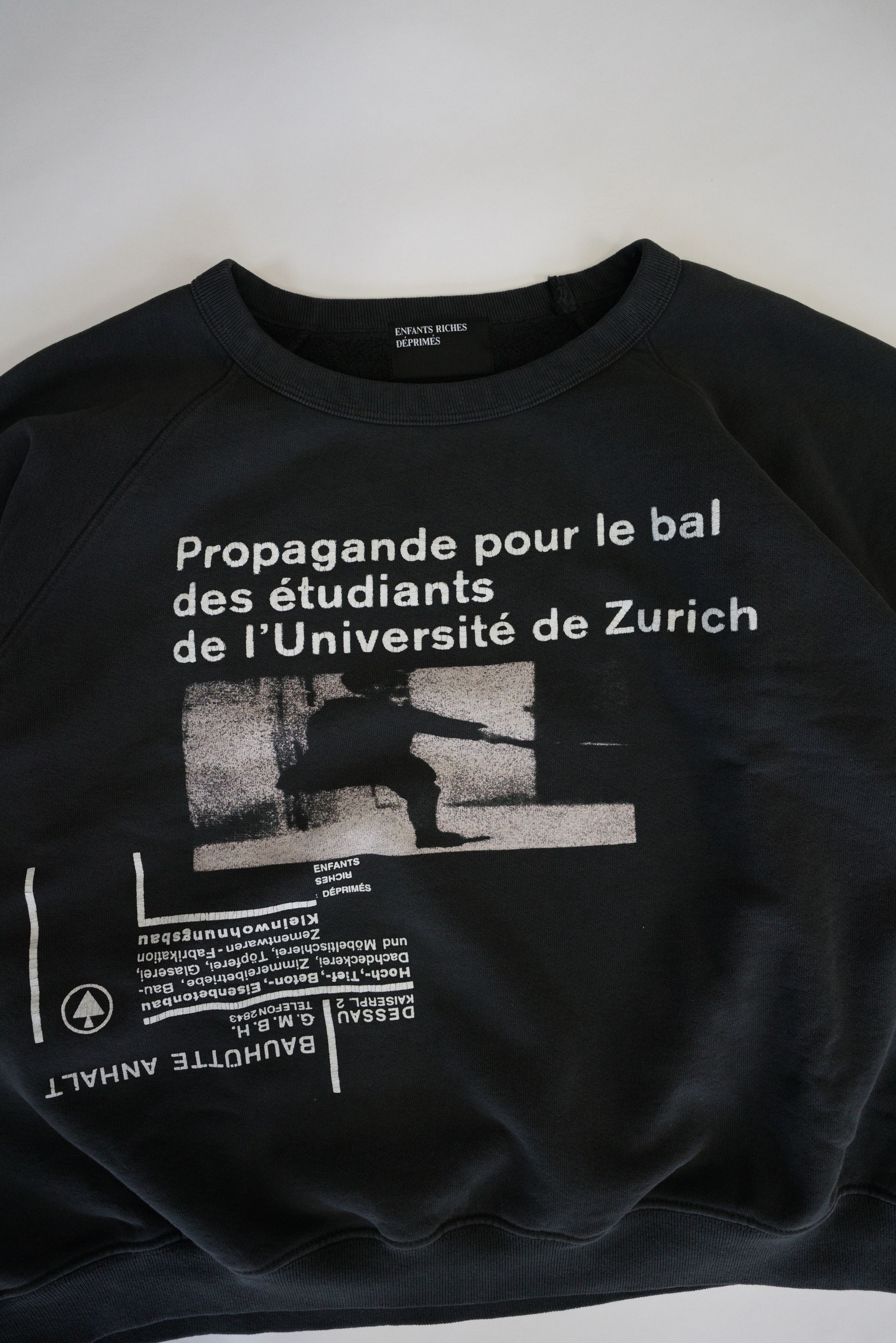 Enfants Riches Deprimes ERD L'universite DE Zurich Raglan Crewneck Hoodie Size US L / EU 52-54 / 3 - 3 Thumbnail