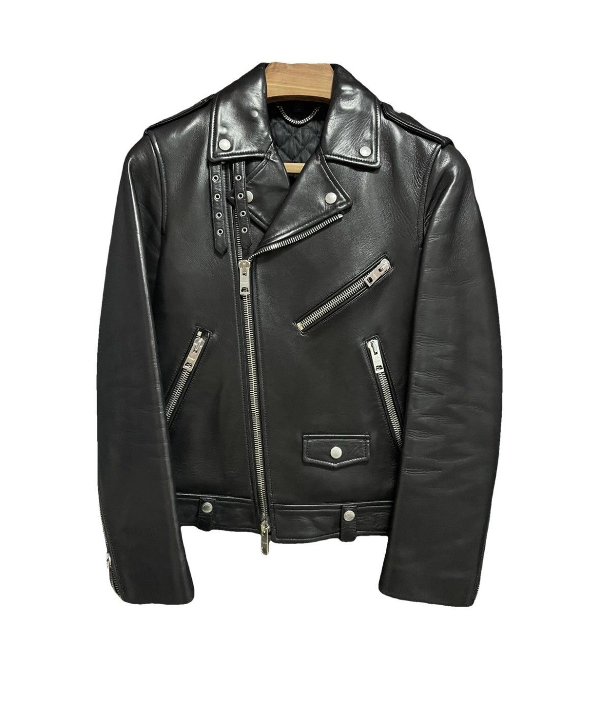 Burberry Prorsum Burberry Prorsum ss11 biker leather coat | Grailed