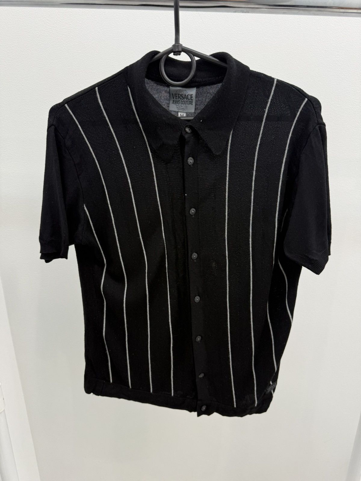Versace Jeans Couture Vintage Versace Jeans Couture Striped Button Up Polo Shirt Size US M / EU 48-50 / 2 - 1 Thumbnail