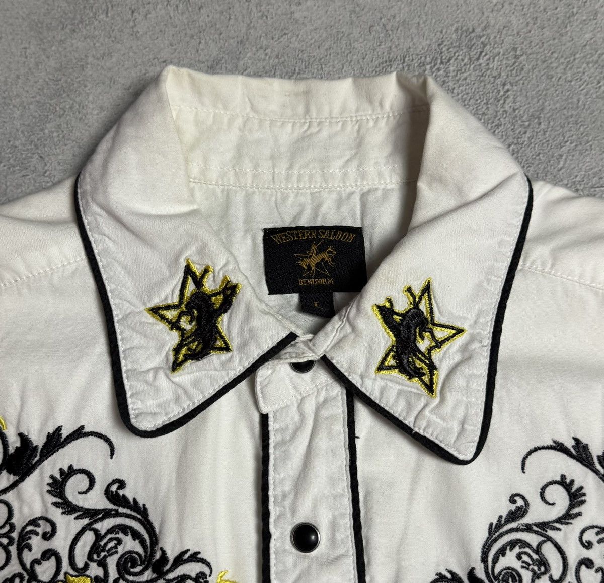 Vintage Western Saloon Rodeo Team Benidorm Button Up Shirt Size US L / EU 52-54 / 3 - 9 Thumbnail