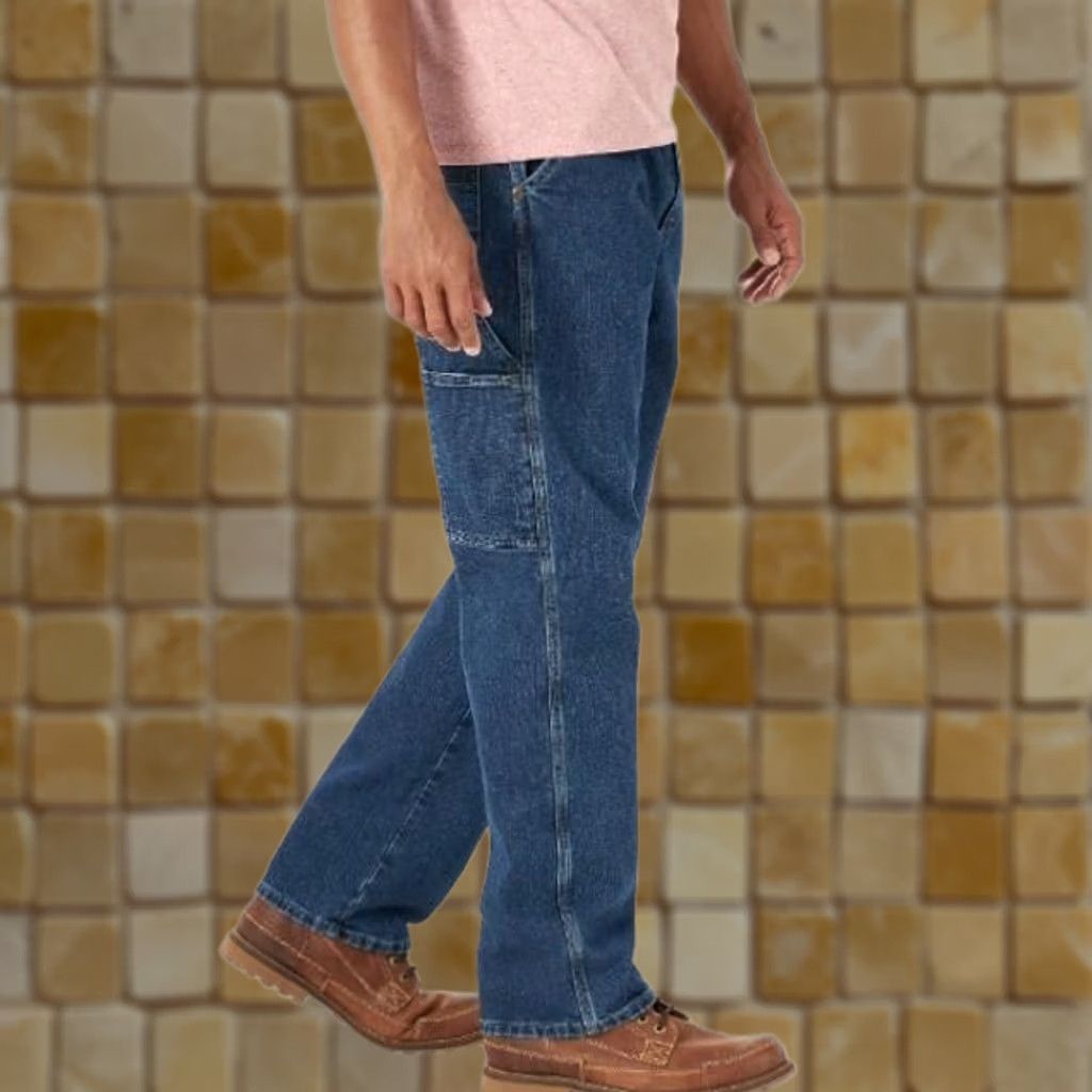 Wrangler WRANGLER Jeans Carpenter Relaxed Seat Straight Blue 40 30 Mens Cotton Workwear 1087685DS Size US 40 / EU 56 - 1 Preview