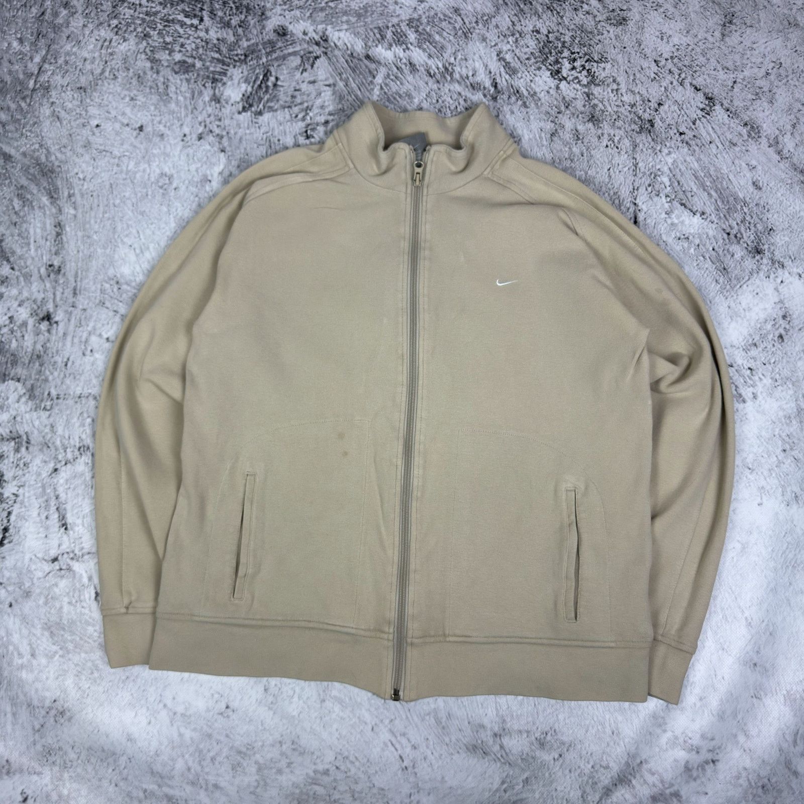 Nike Nike Sportswear Mens Beige Solo Swoosh Full Zip Track Jacket Size US L / EU 52-54 / 3 - 2 Thumbnail