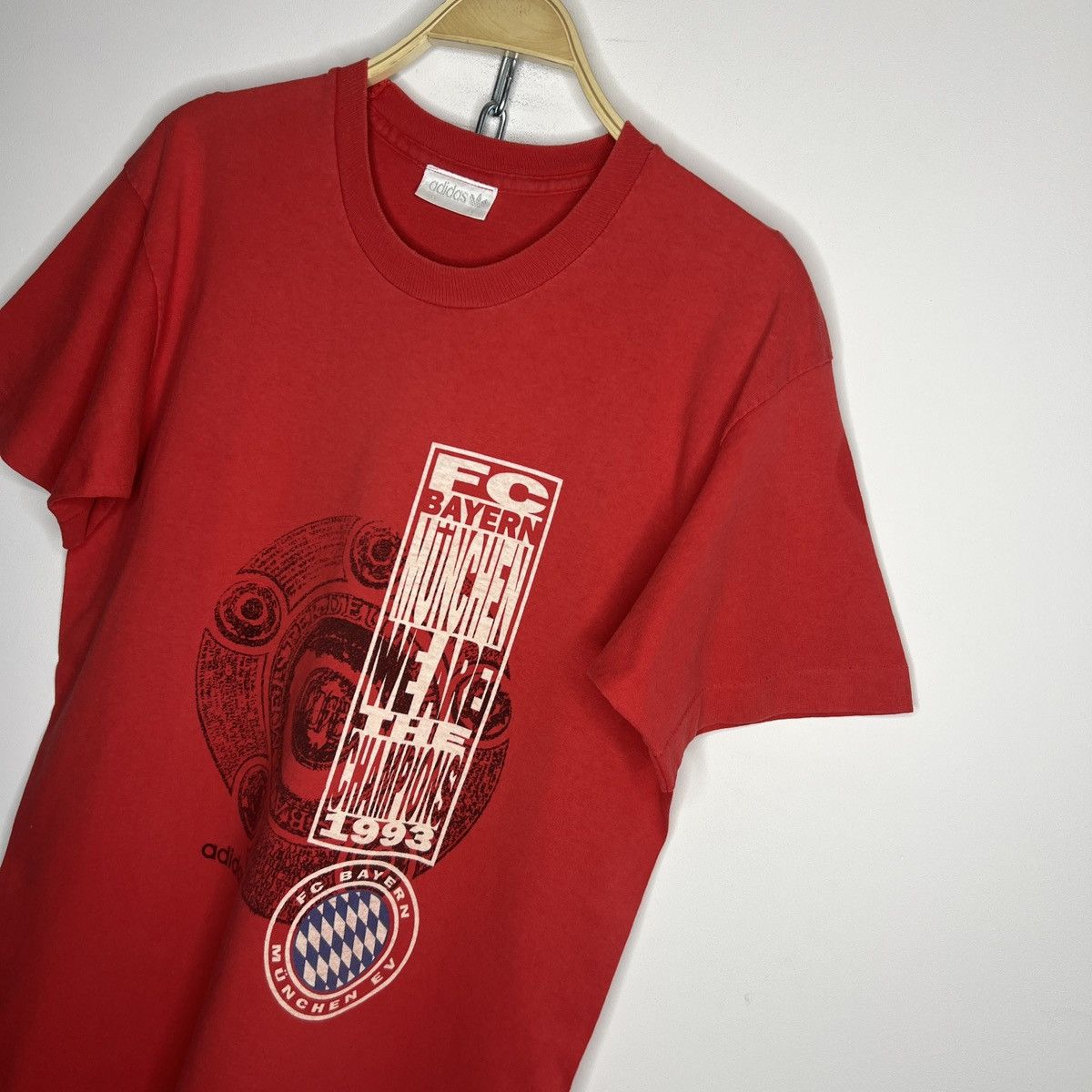 Adidas × Vintage Adidas vintage 90s Bayern munchen champions t shirt Size US M / EU 48-50 / 2 - 5 Thumbnail