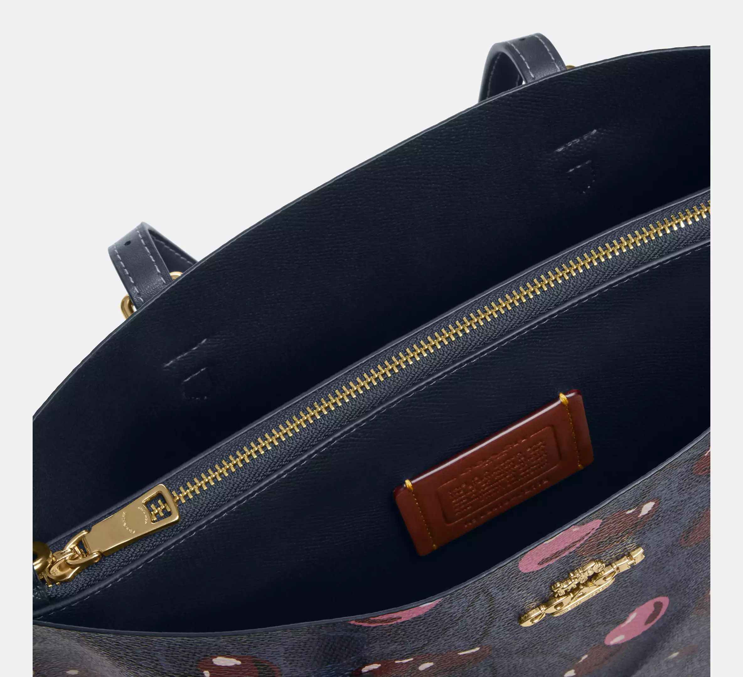 Coach Mollie Tote Bag 25 In Signature Canvas With Cherry CZ772 Size ONE SIZE - 11 Thumbnail