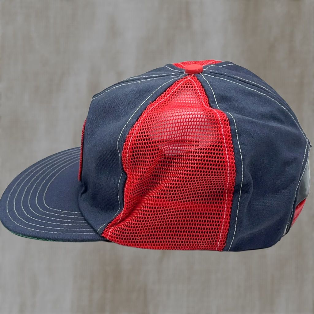 Vintage VINTAGE Coal Mining Trucker Hat Cap Red Blue Made In USA 80s 90s SAB Pinwheel Size ONE SIZE - 1 Thumbnail
