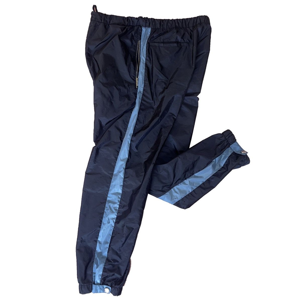 Prada PRADA AW2019 Navy Track Pants with Blue Stripe Size US 34 / EU 50 - 3 Thumbnail