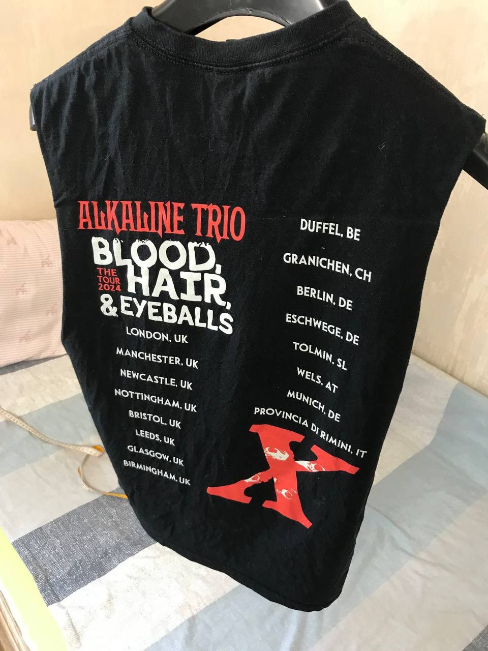 Band Tees 🔥 Alkaline Trio 2024 Blood Hair and Eyeballs Tour T Shirt Size US M / EU 48-50 / 2 - 6 Thumbnail