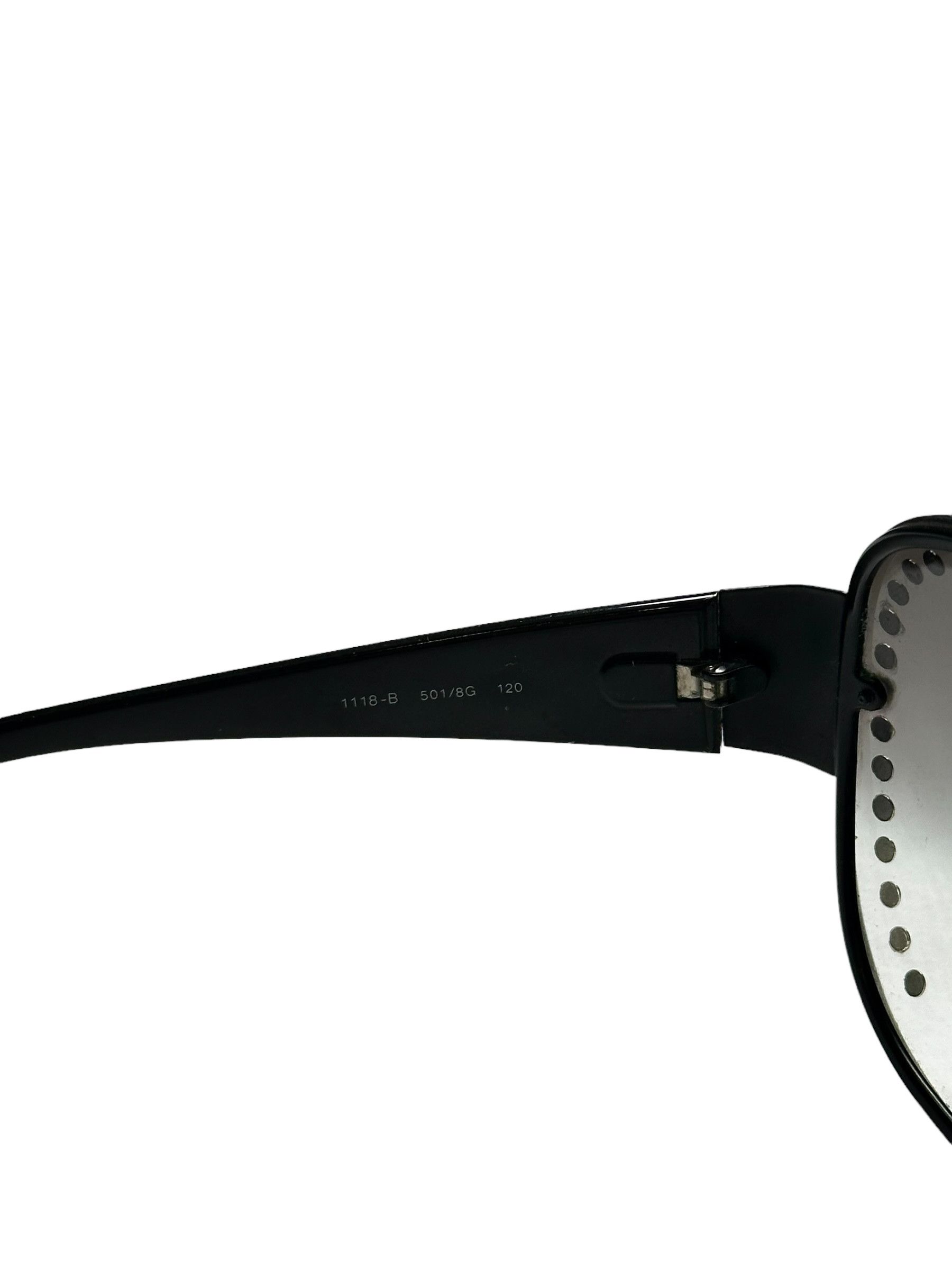 Salvatore Ferragamo Ferragamo Mask Swarovski Stoned Sunglasses Size ONE SIZE - 9 Thumbnail