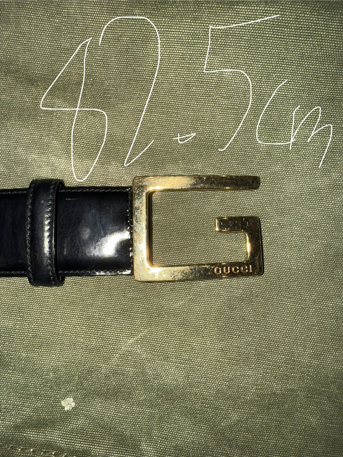 Gucci GUCCI vintage Tom Ford Era with gold metal G buckle Size 28 - 5 Thumbnail