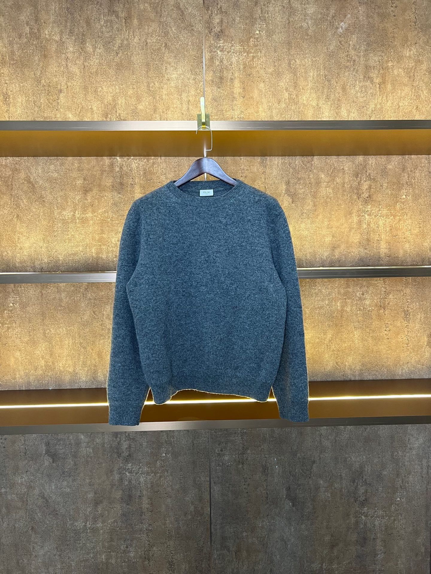 Celine Celine Gray Wool Knit Sweater Size US XL / EU 56 / 4 - 1 Thumbnail
