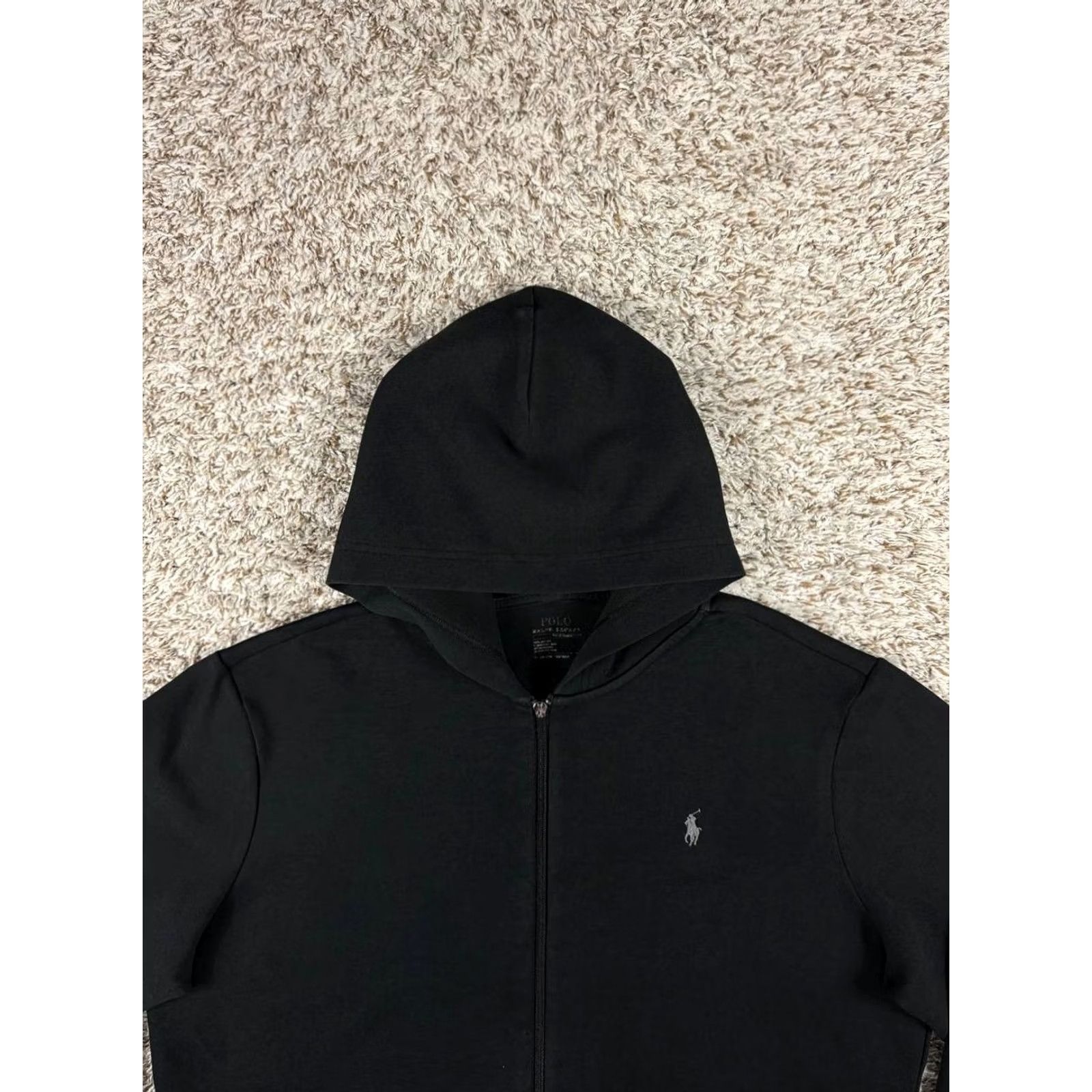 Polo Ralph Lauren Polo Ralph Lauren Hoodie Full Zip Black XL Men Size US XL / EU 56 / 4 - 2 Thumbnail