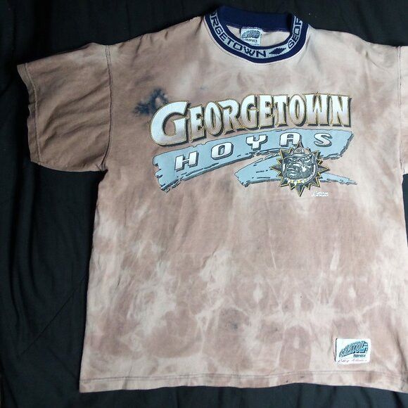Other Vintage 90s Georgetown Hoyas Reverse Dye T-Shirt Size US L / EU 52-54 / 3 - 2 Thumbnail
