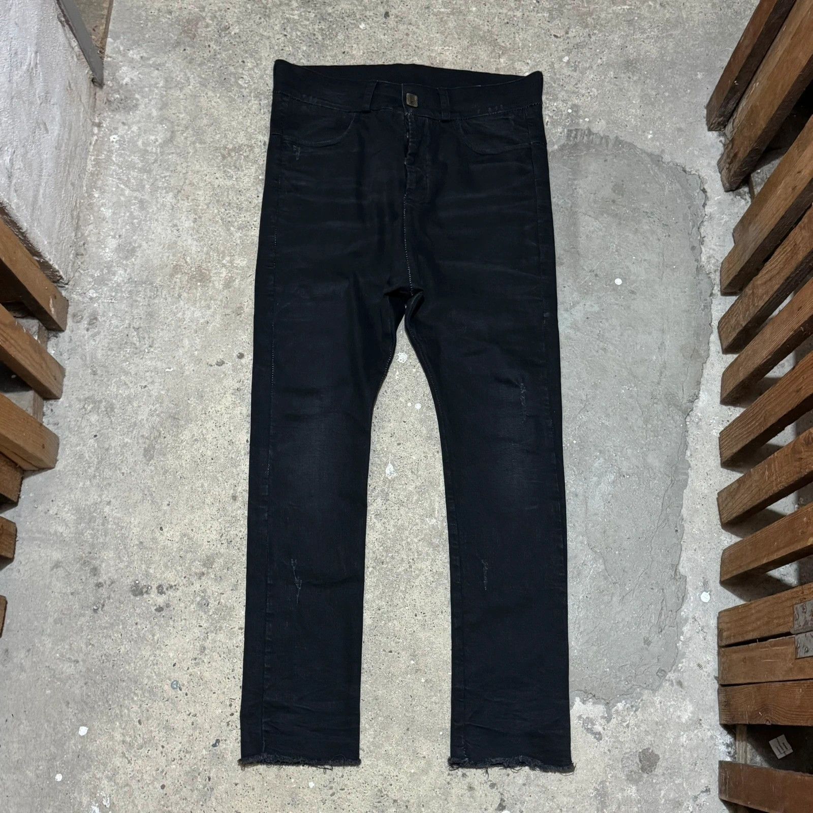 10sei0otto 10Sei0otto scar stitch distressed drop crotch denim Size US 34 / EU 50 - 1 Thumbnail