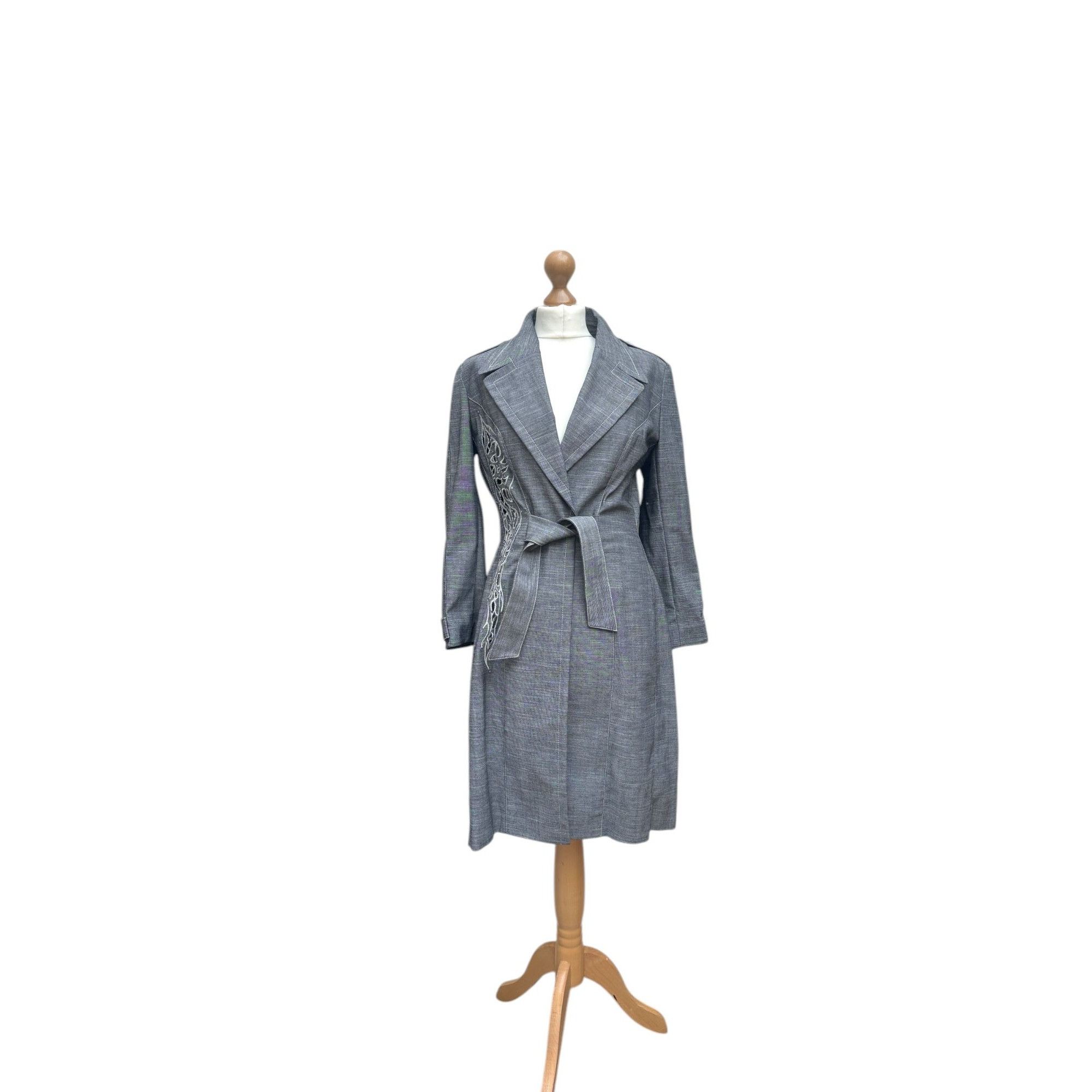 Thierry Mugler Vintage Grey Denim Twin Set Size M / US 6-8 / IT 42-44 - 1 Thumbnail