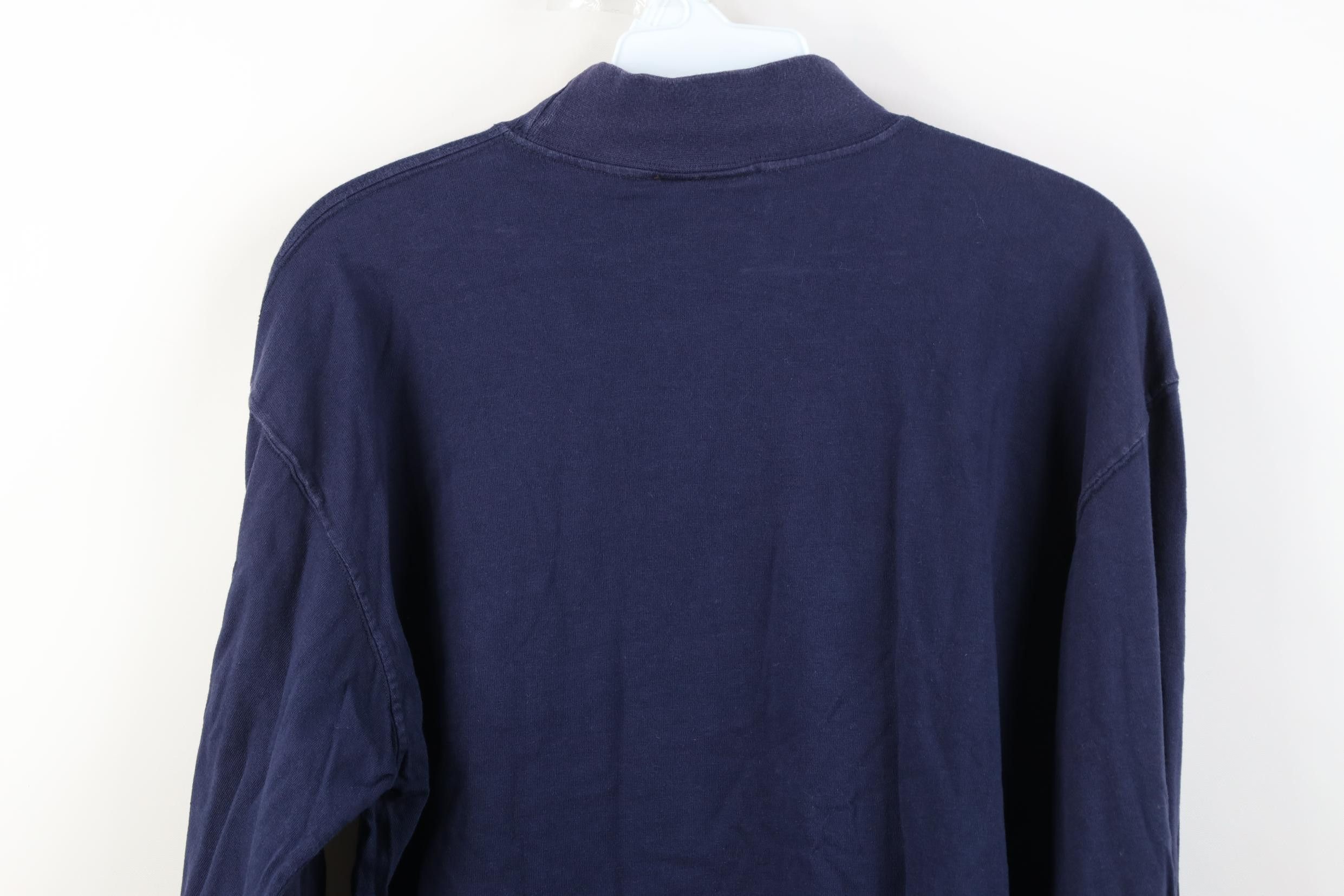 Russell Athletic Vintage 90s Y2K Russell Athletic Blank Mock Neck T-Shirt Size US M / EU 48-50 / 2 - 11 Thumbnail