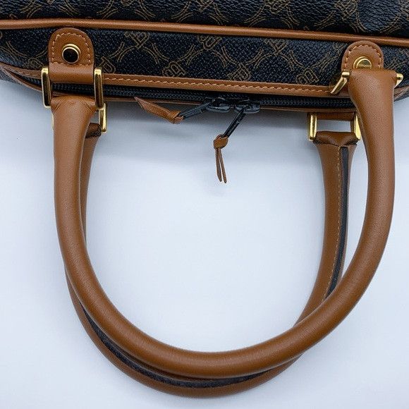 Bally Vintage Bally Monogram Satchel Handbag in Brown and Tan Size ONE SIZE - 10 Thumbnail