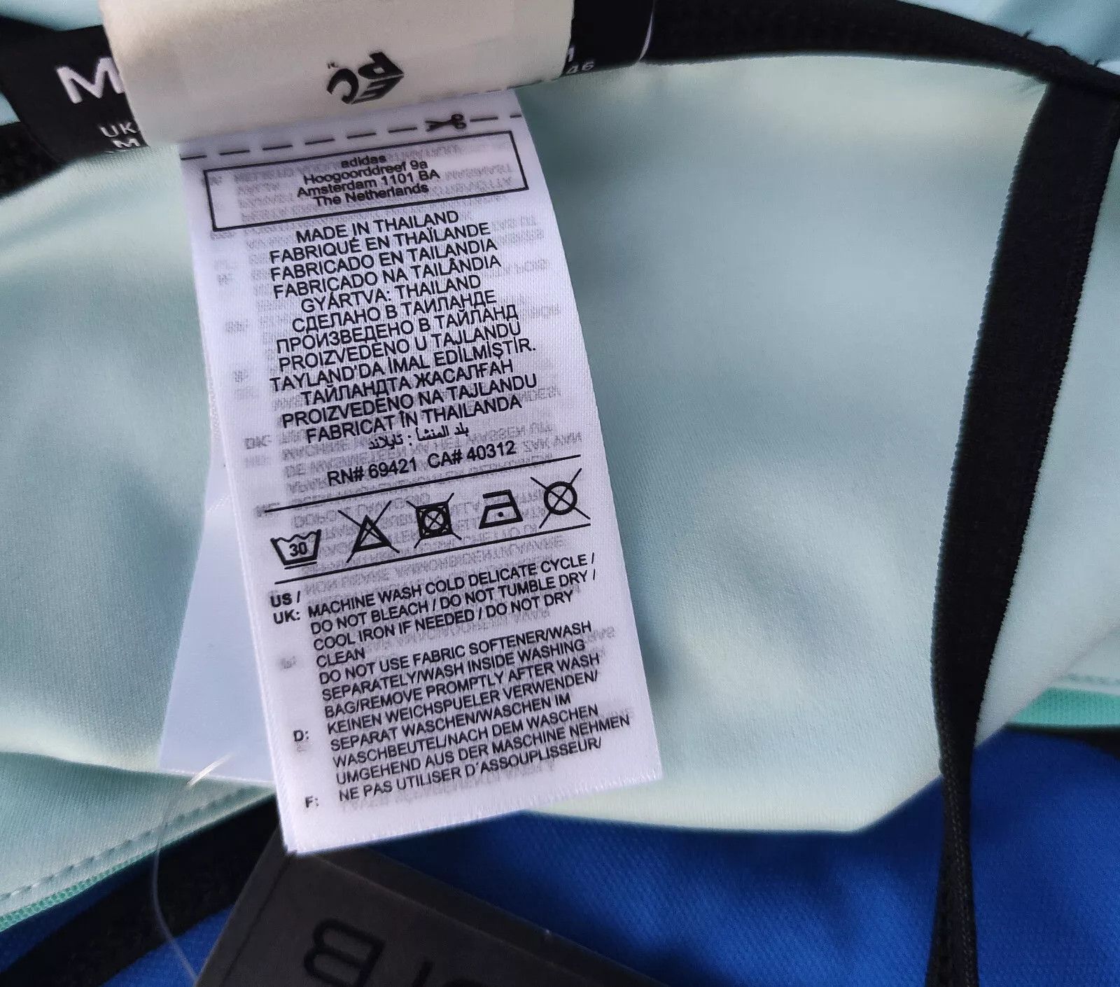 Reebok Reebok x Cardi B BRA TOP Bralette / Whisper Blue HS4292 Size ONE SIZE - 6 Thumbnail