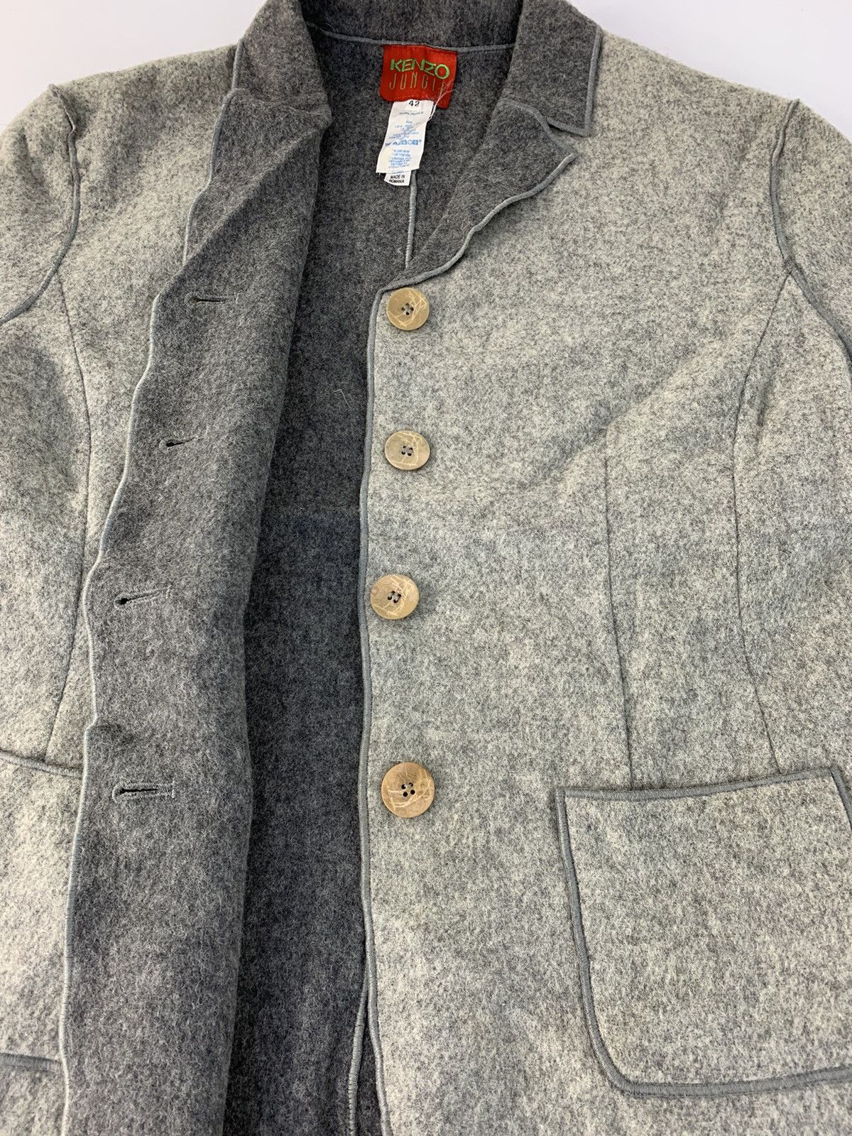 Kenzo 90s Kenzo Jungle Modele Depose Jacket Coat Unique Design Size M / US 6-8 / IT 42-44 - 4 Thumbnail