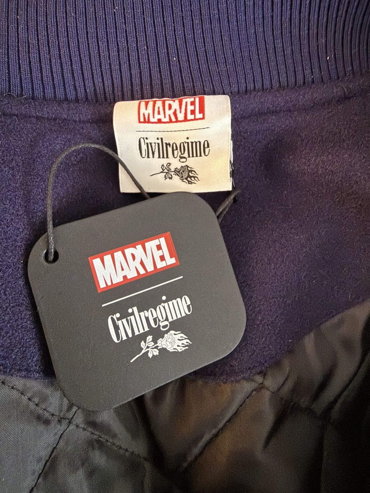Civil Regime × Marvel Comics Civil regime X Marvel “Spider-Man” varsity Letterman Size US L / EU 52-54 / 3 - 7 Thumbnail