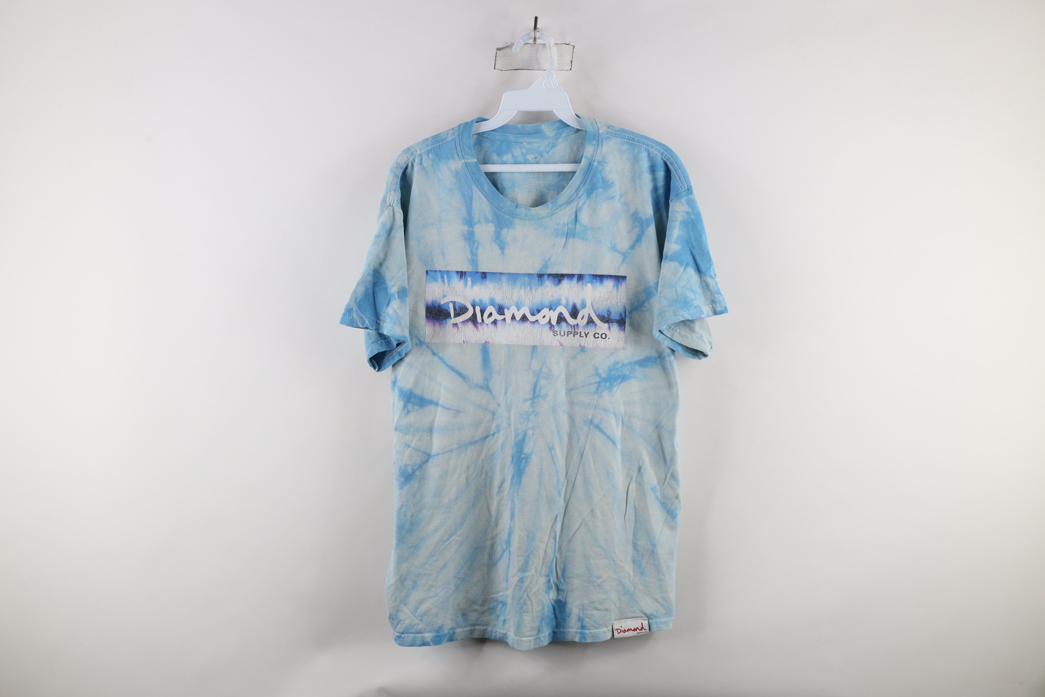 Vintage Vintage Diamond Supply Co Spell Out Acid Wash T-Shirt Size US M / EU 48-50 / 2 - 1 Thumbnail