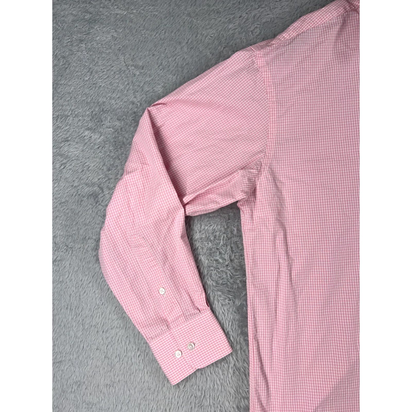 Tommy Hilfiger Tommy Hilfiger Button-Up Shirt Men 15.5 Pink Plaid Long Sleeve Regular Fit Size US M / EU 48-50 / 2 - 3 Thumbnail