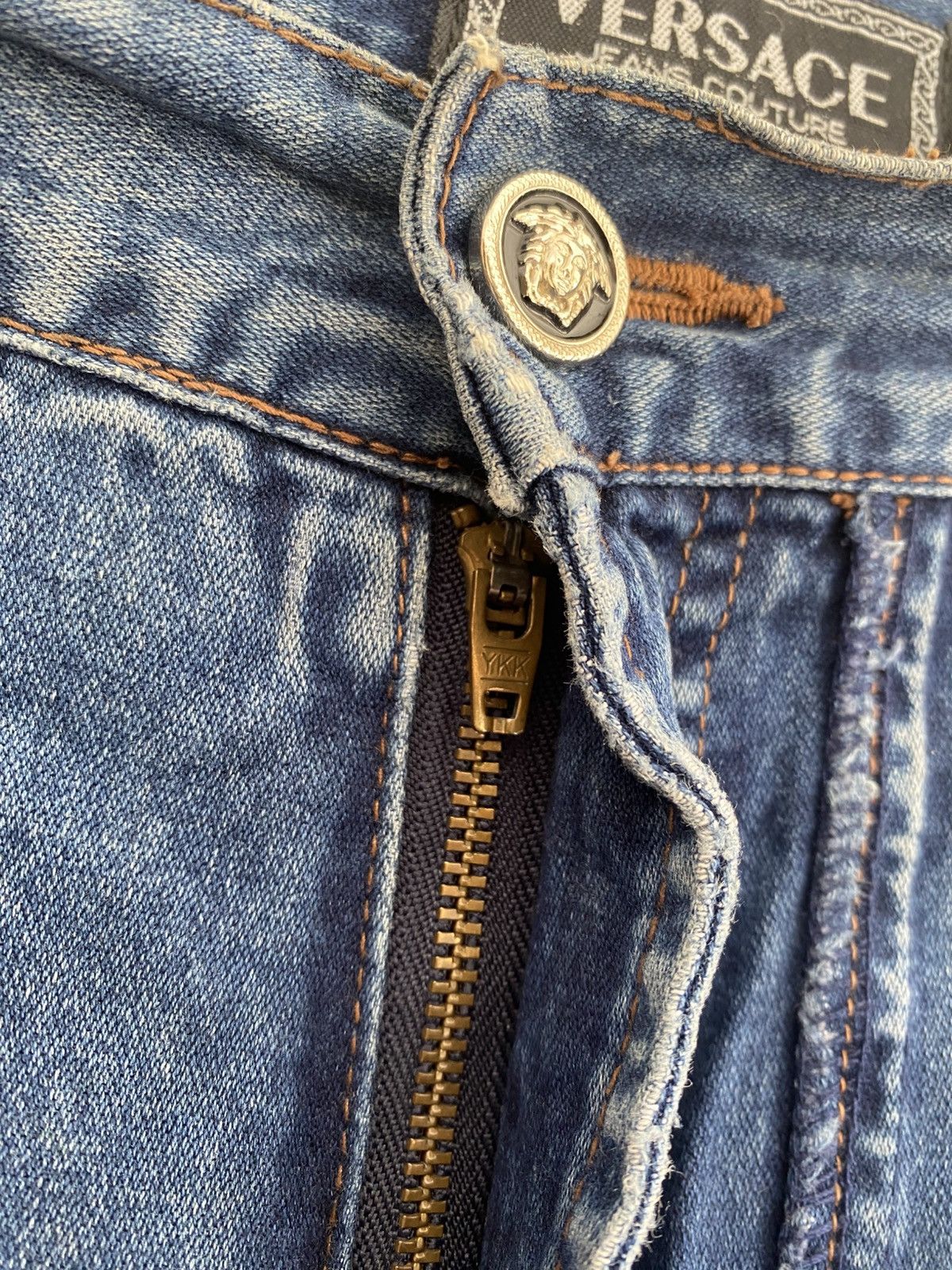 Versace Versace Medusa Spellout 90s Denim Size US 29 - 7 Thumbnail