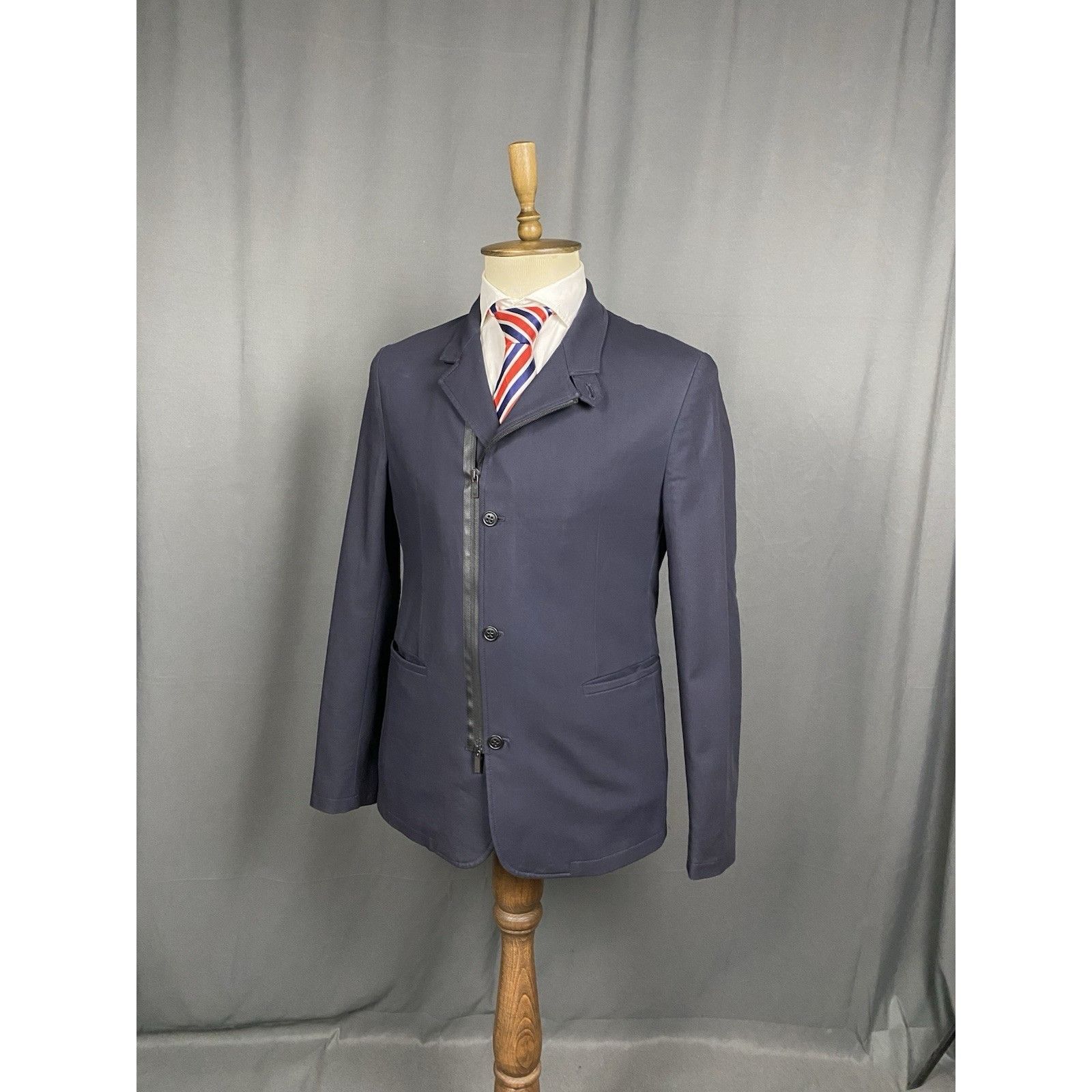 Emporio Armani Emporio Armani Johnny Men's Blue Zip Sportcoat Jacket Size 5 Size US M / EU 48-50 / 2 - 4 Thumbnail