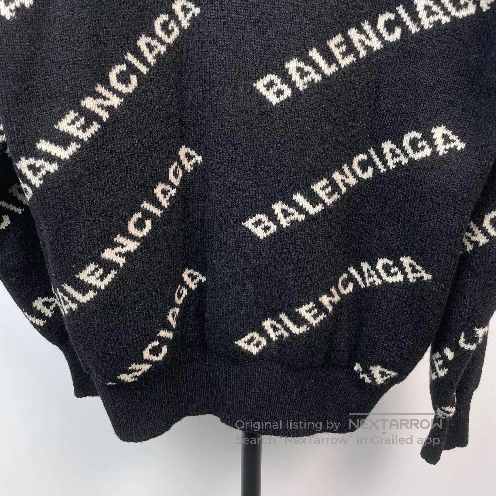 Balenciaga Black High Neck Half-Zip Sweater XS. Size US XS / EU 42 / 0 - 7 Thumbnail