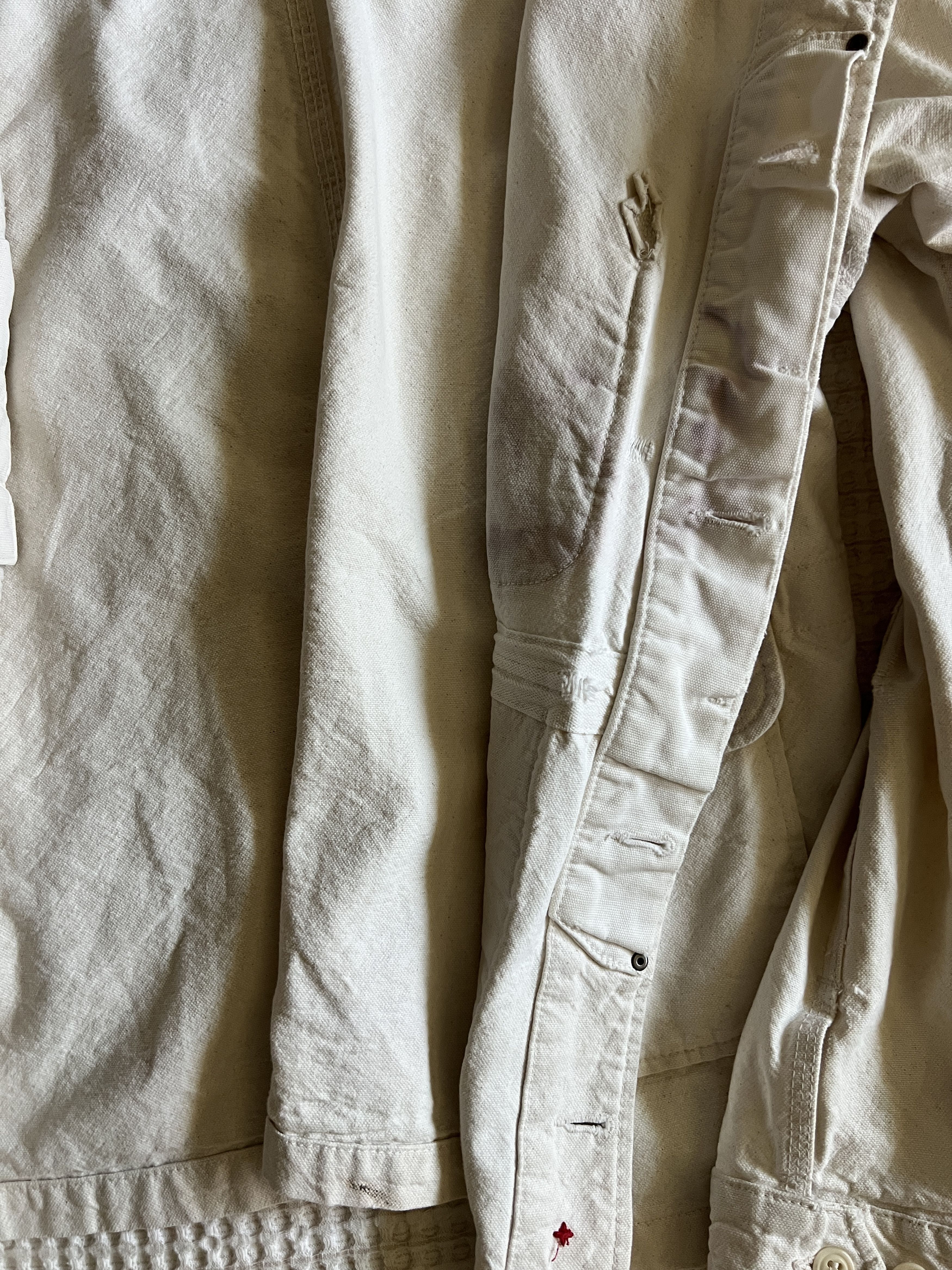 Apolis Apolis Canvas White Chore Jacket Made In USA Mens M Size US M / EU 48-50 / 2 - 6 Thumbnail