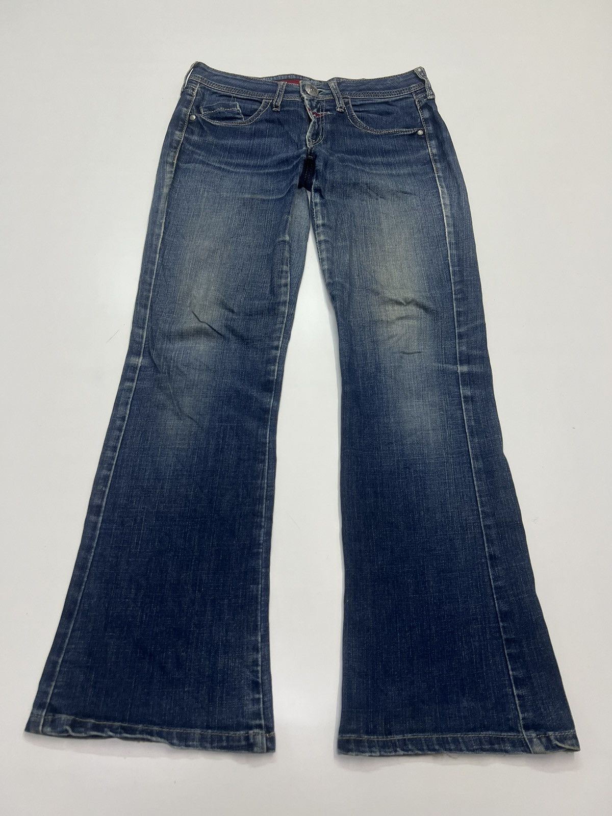 Marithe + Francois Girbaud Marithe Francois Girbaud Flare Denim Jeans size 30 Size 30" / US 8 / IT 44 - 4 Thumbnail