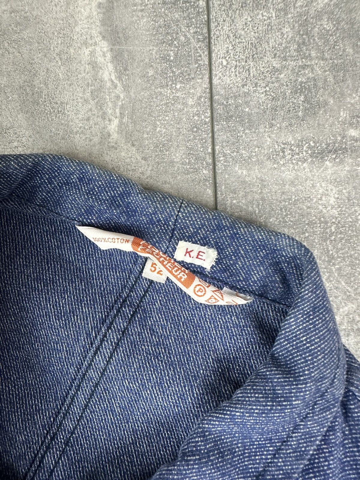Le Laboureur Vintage Retro 70S Fischer Pecheur WorkWear Chore Jacket Size US L / EU 52-54 / 3 - 9 Thumbnail