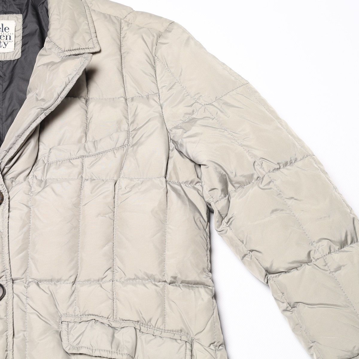 Eleventy Eleventy Goose Down Nylon Jacket Puffer Grey Size M / US 6-8 / IT 42-44 - 6 Thumbnail
