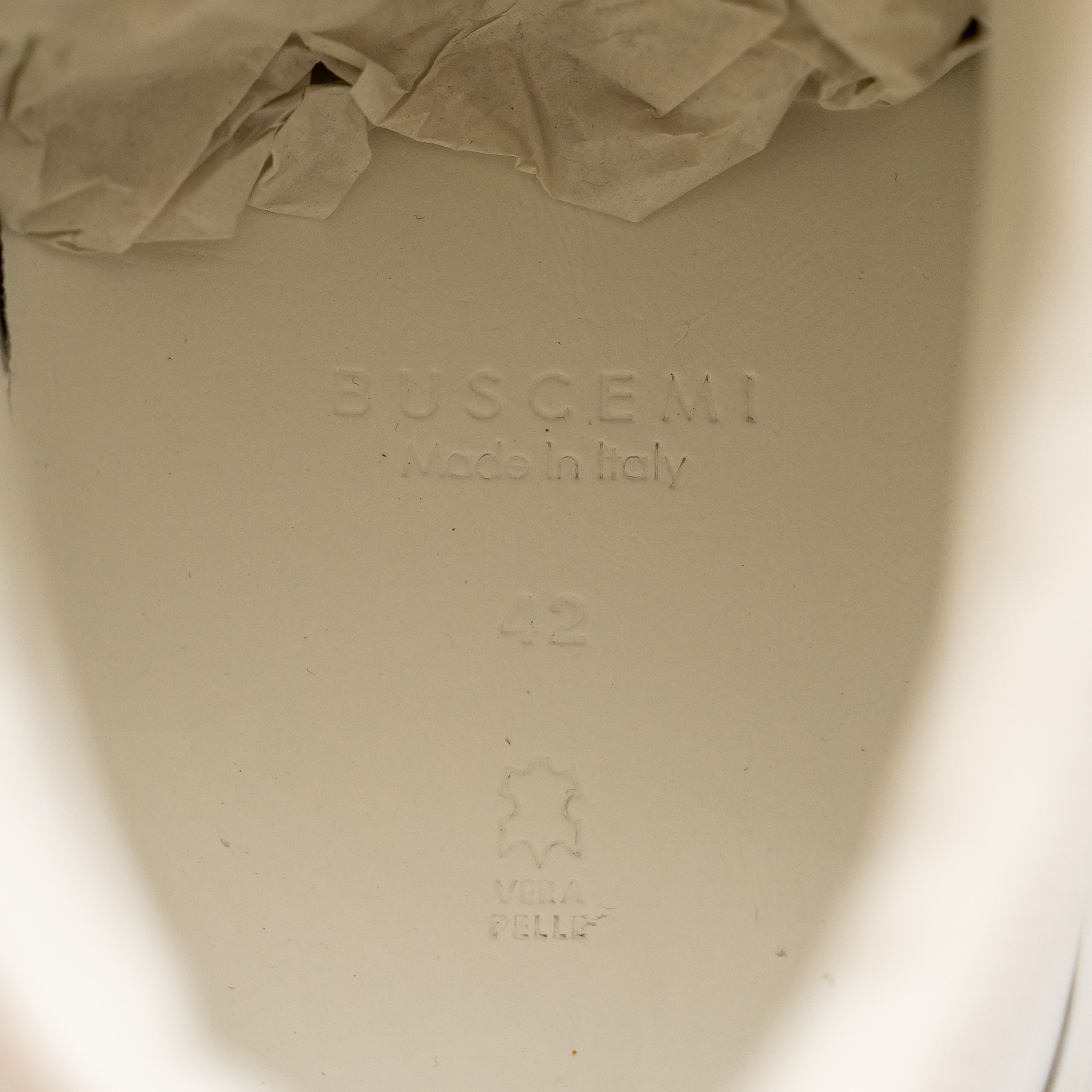 Buscemi 42eu 9 us - BUSCEMI Basket White High Top Sneakers Leather Size US 9 / EU 42 - 11 Thumbnail