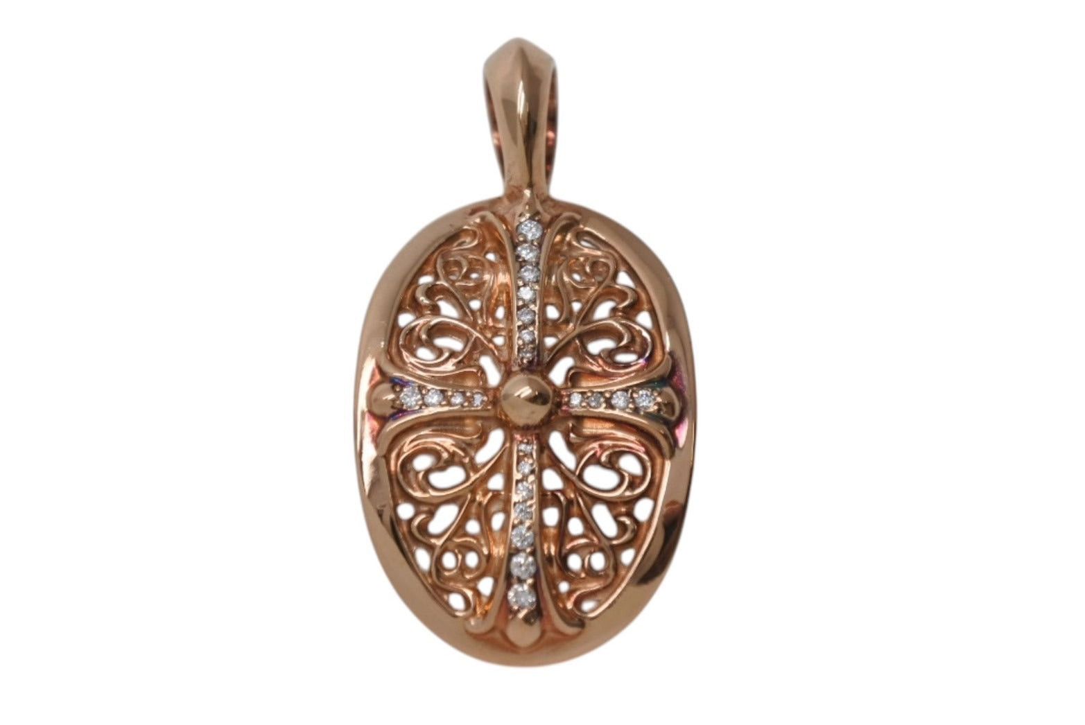 Chrome Hearts chrome hearts タイニーオーバルクロスペンダントトップ  