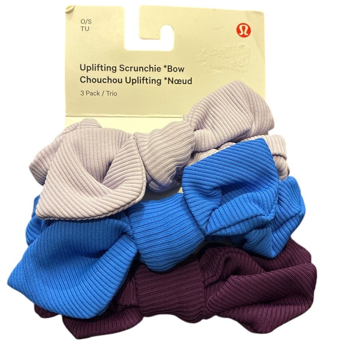 Lululemon Lululemon pack of 3 Uplifting Scrunchie Bow Size ONE SIZE - 1 Thumbnail